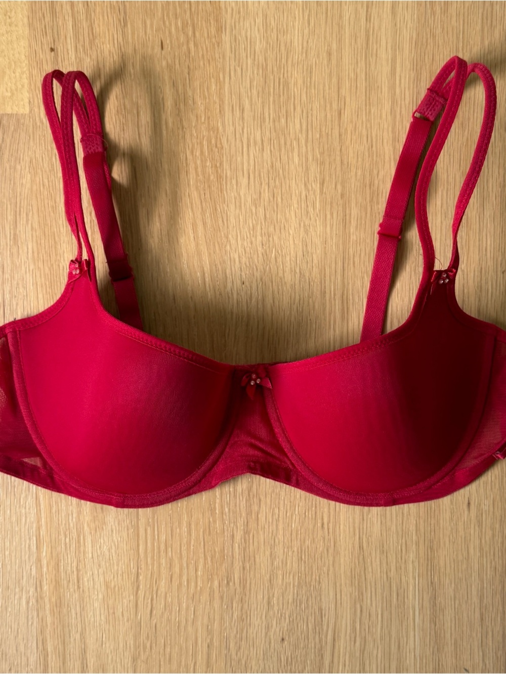 La SENZA Red Underwire T-Shirt Bra
